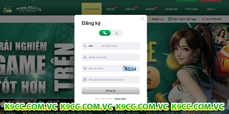 Hướng dẫn đăng ký K9CC chi tiết